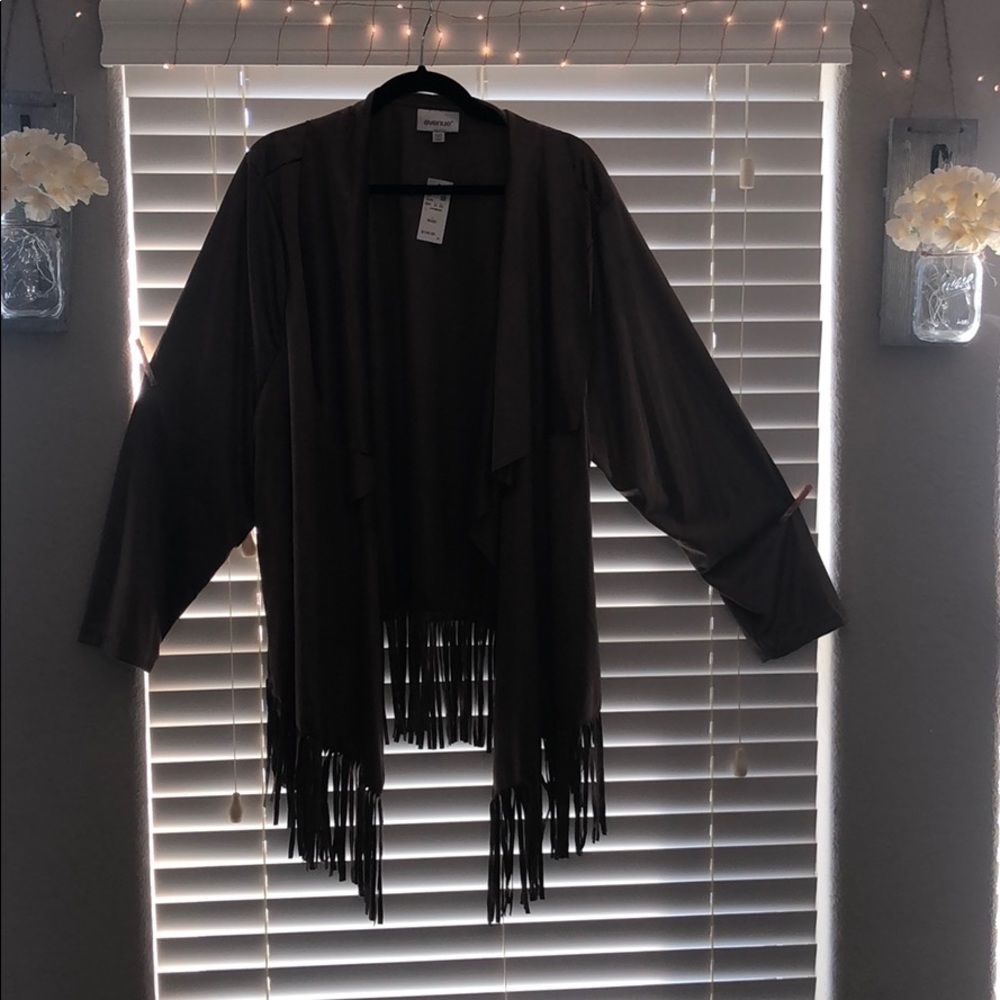 Avenue Brown Suede Light Jacket